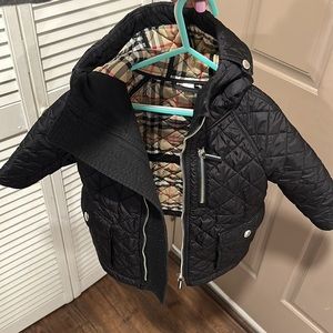 Burberry Trey Check Printed-Quilted Coat Size 4(100cm)